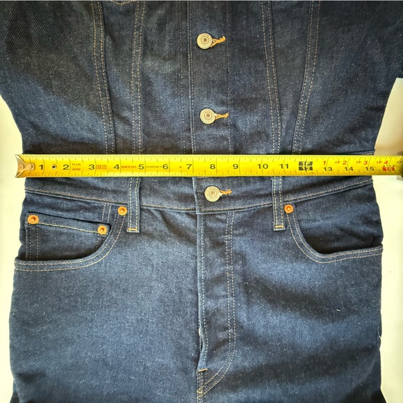Levi’s classic jumpsuit blue denim long sleeve size small NWT - Picture 12 of 12